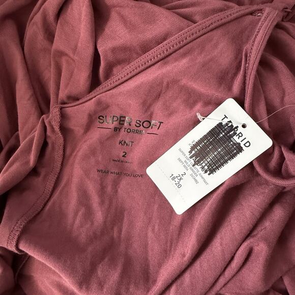 Torrid Plus 2X Super Soft Culotte Jumpsuit Wild Ginger Stretch NWT - Picture 2 of 13